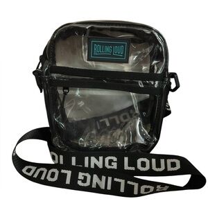 Rolling Loud Clear Black Crossbody Bag for Festival Concert Amusement Parks Used